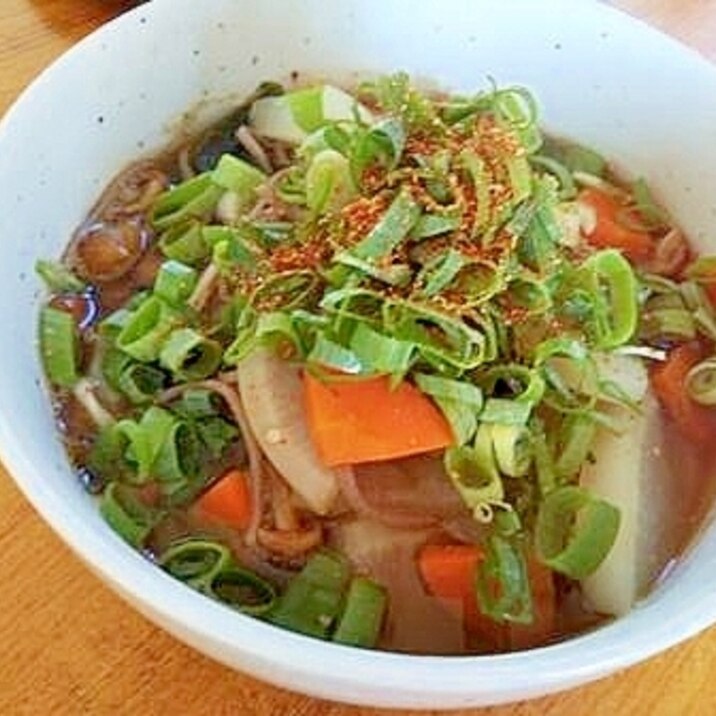 あったか　けんちん蕎麦　アラフィフ向け